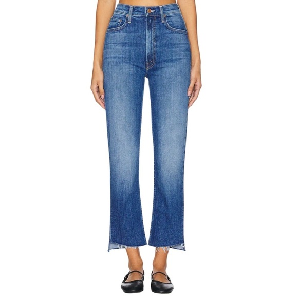 MOTHER Denim - MOTHER High Waisted Rider Ankle Step Fray Loafers And Lassos Jeans Size 27 NWT